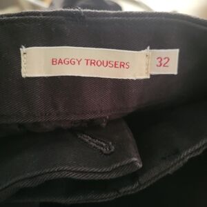 LEVI'S, Baggy Trousers, Womens, PETITE, 32 X 29, Black Color, Straight Leg